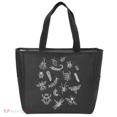 Goblincore Aesthetic Insects Entomology Bugs Tote Bag