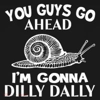 Go Ahead I Am Gonna Dilly Dall Funny Snail Minimalistic Toddler Hoodie thumb 2