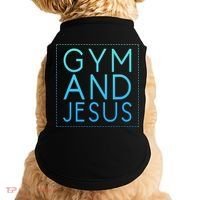 Gym And Jesus Christian Weightlifting Gym Doggie Tank thumb 0