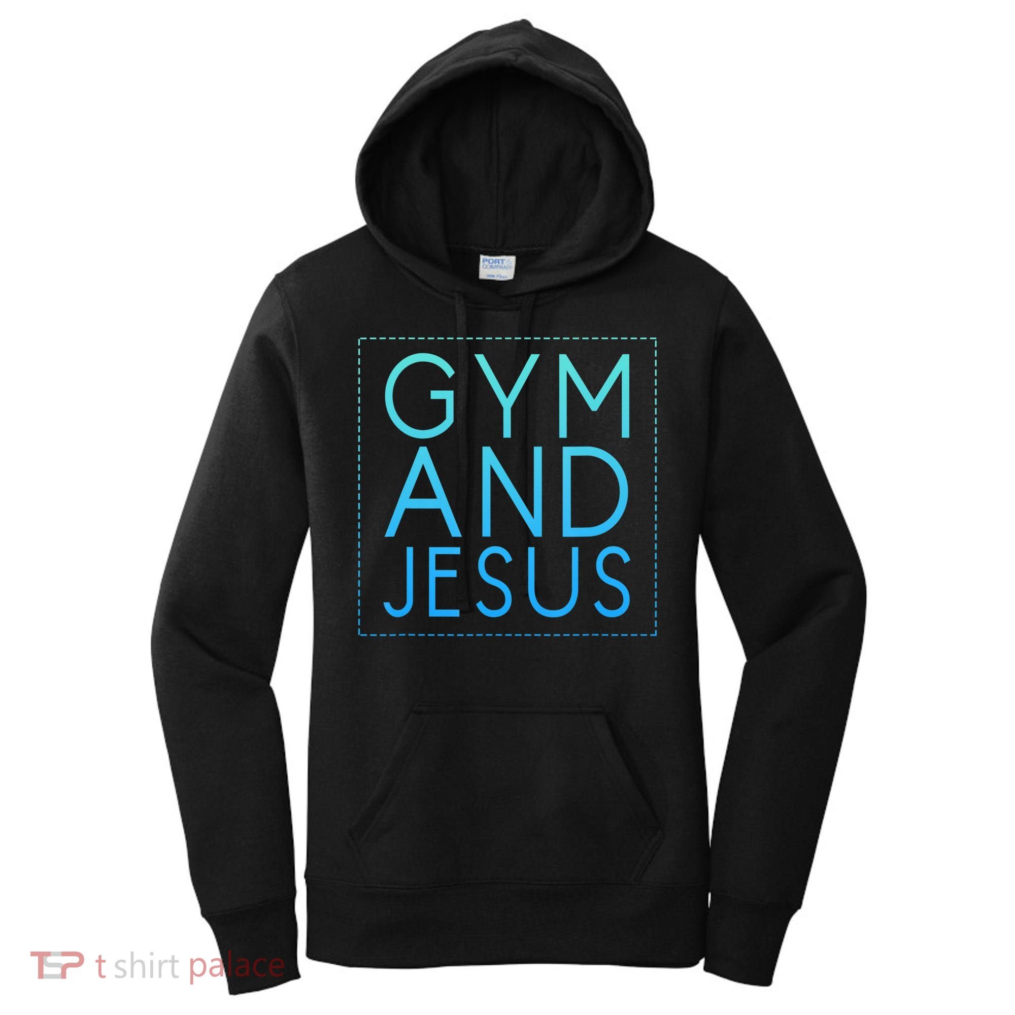 Gym And Jesus Christian Weightlifting Gym Women's Hoodie