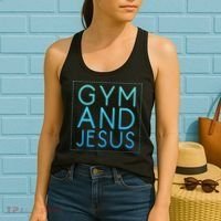 Gym And Jesus Christian Weightlifting Gym Women's Tank Top thumb 2