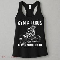 Gym And Jesus Christian Weight Lifting Women's Tank Top thumb 3
