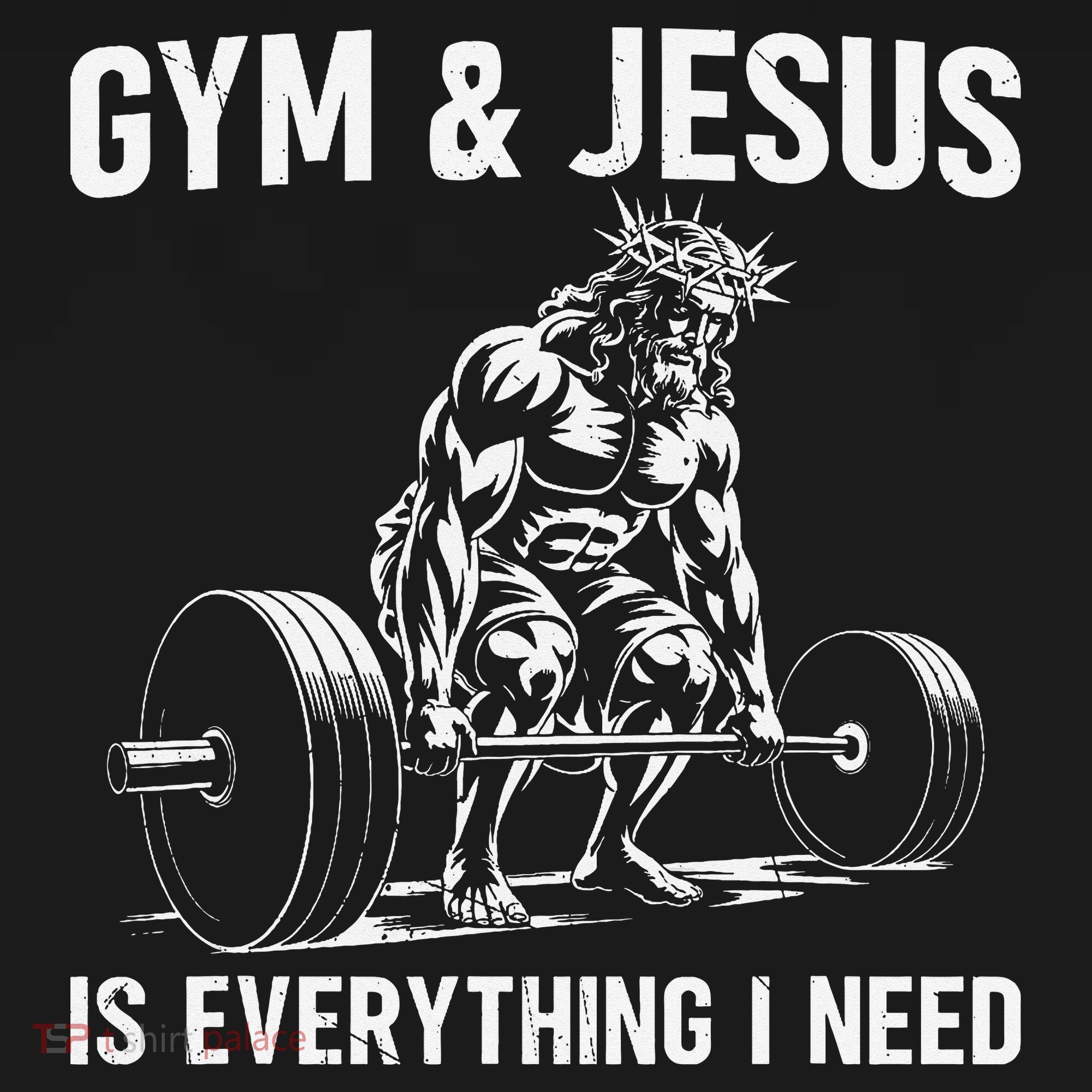 Gym And Jesus Christian Weight Lifting Baby Bodysuit