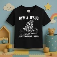 Gym And Jesus Christian Weight Lifting Toddler T-Shirt thumb 3