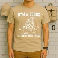Gym And Jesus Christian Weight Lifting T-Shirt thumb 6