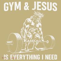 Gym And Jesus Christian Weight Lifting Mousepad thumb 1