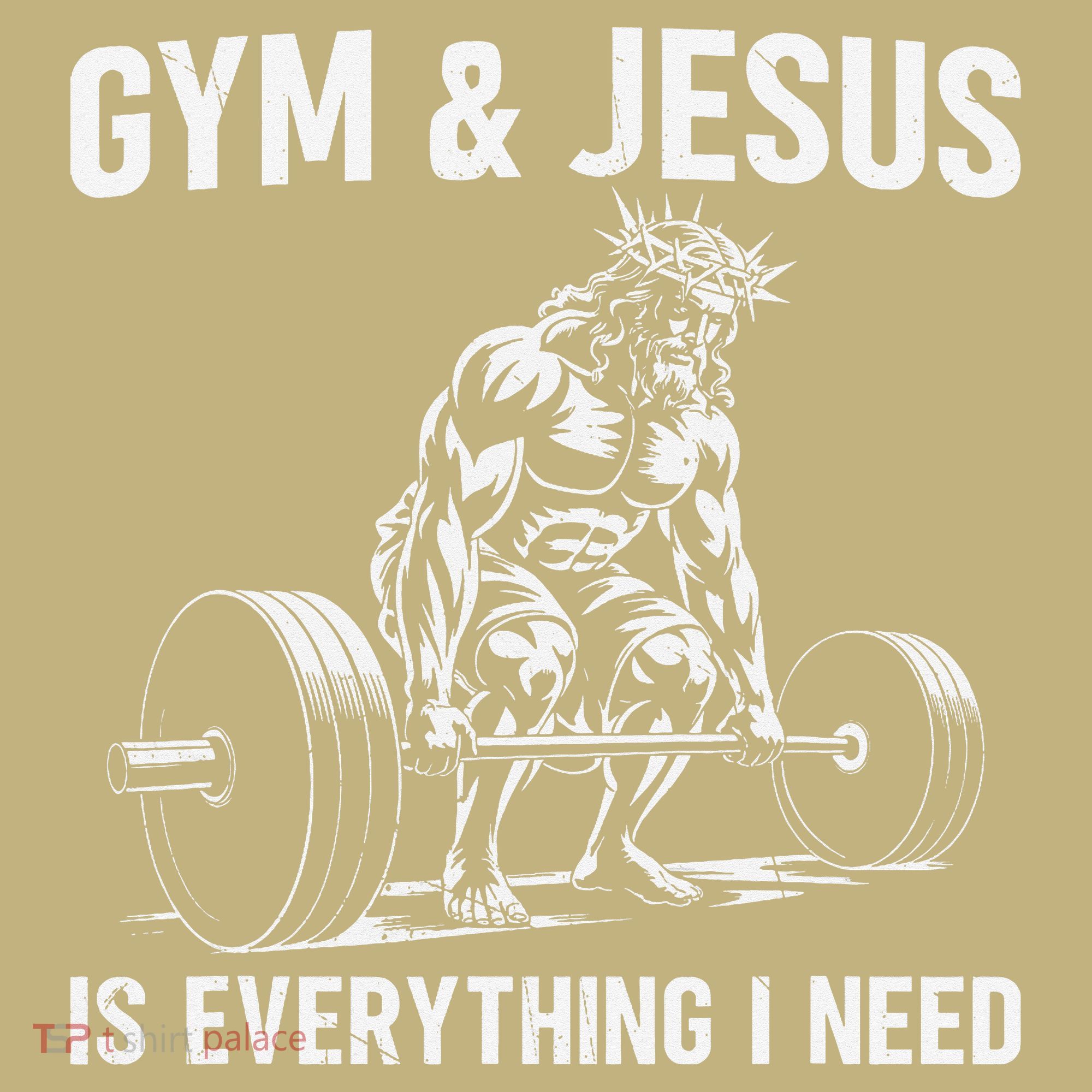 Gym And Jesus Christian Weight Lifting Mousepad