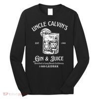Gin And Juice Est 1994 Distilled In Long Beach California Long Sleeve Shirt thumb 0