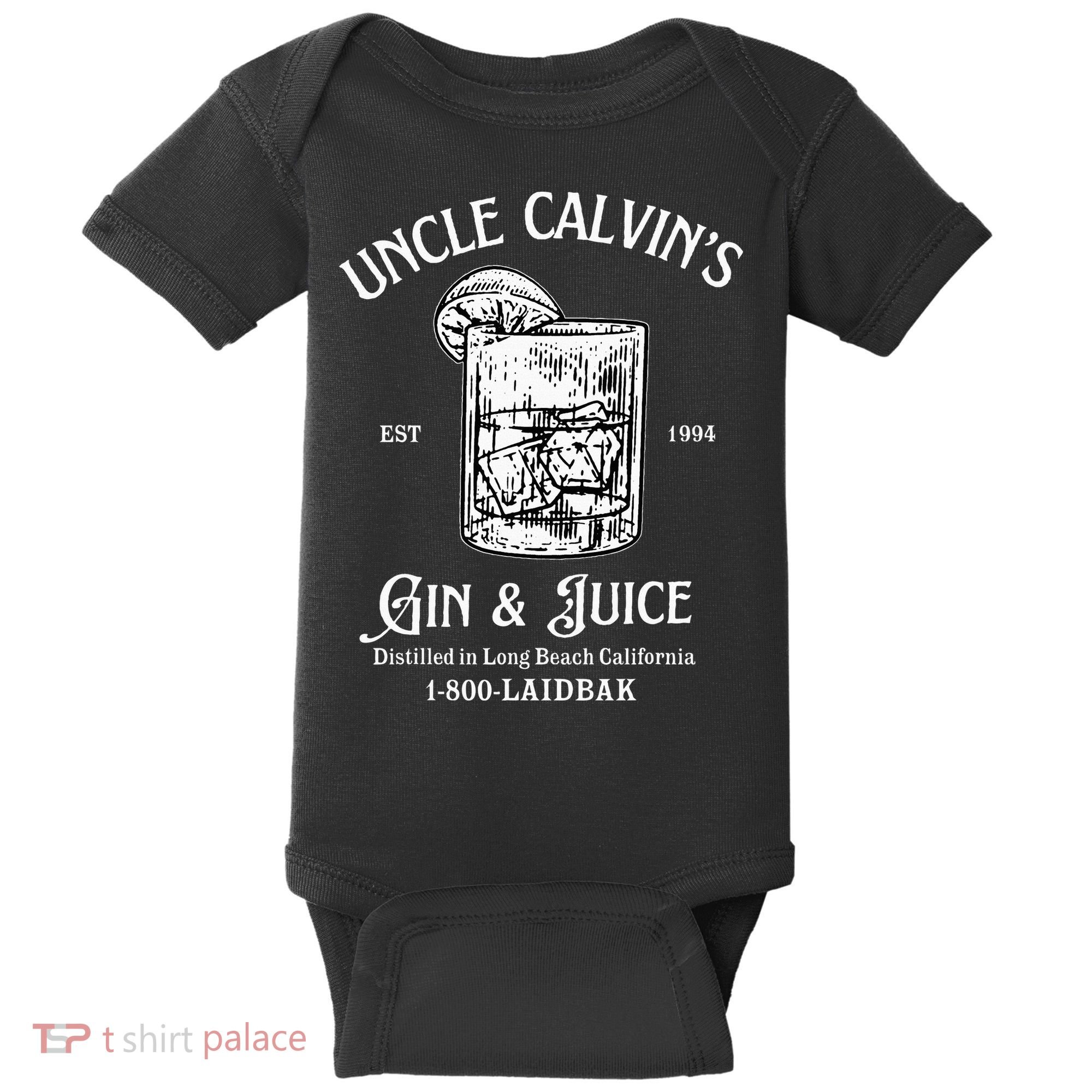 Gin And Juice Est 1994 Distilled In Long Beach California Baby Bodysuit
