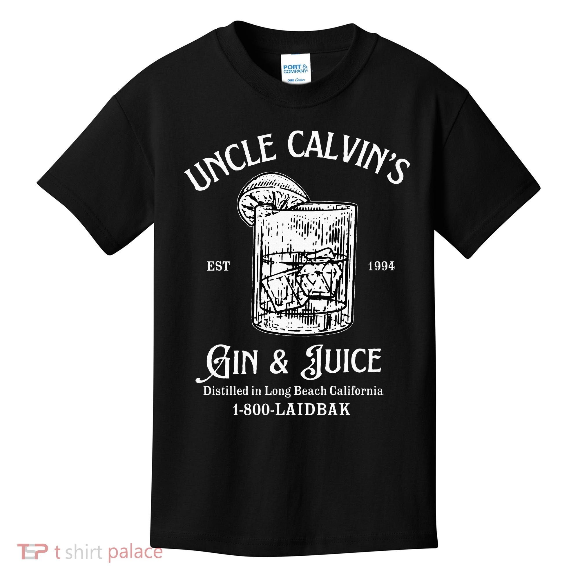 Gin And Juice Est 1994 Distilled In Long Beach California Kids T-Shirt