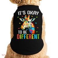 Giraffe Acceptance kid boy girl Its Ok To Be Different Doggie Tank thumb 0