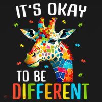 Giraffe Acceptance kid boy girl Its Ok To Be Different Women's Hoodie thumb 2