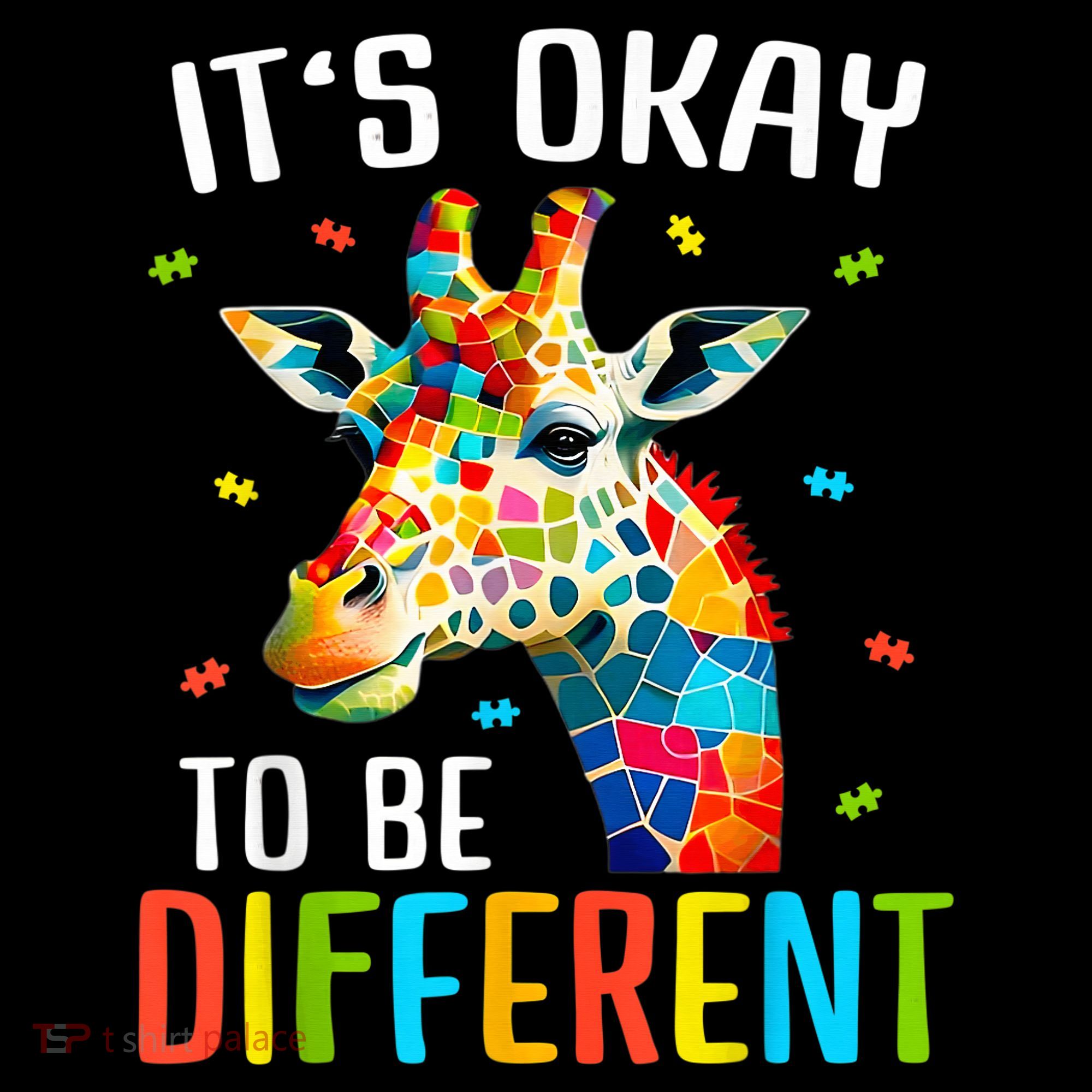 Giraffe Acceptance kid boy girl Its Ok To Be Different Women's Hoodie