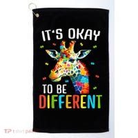 Giraffe Acceptance kid boy girl Its Ok To Be Different Golf Towel thumb 0