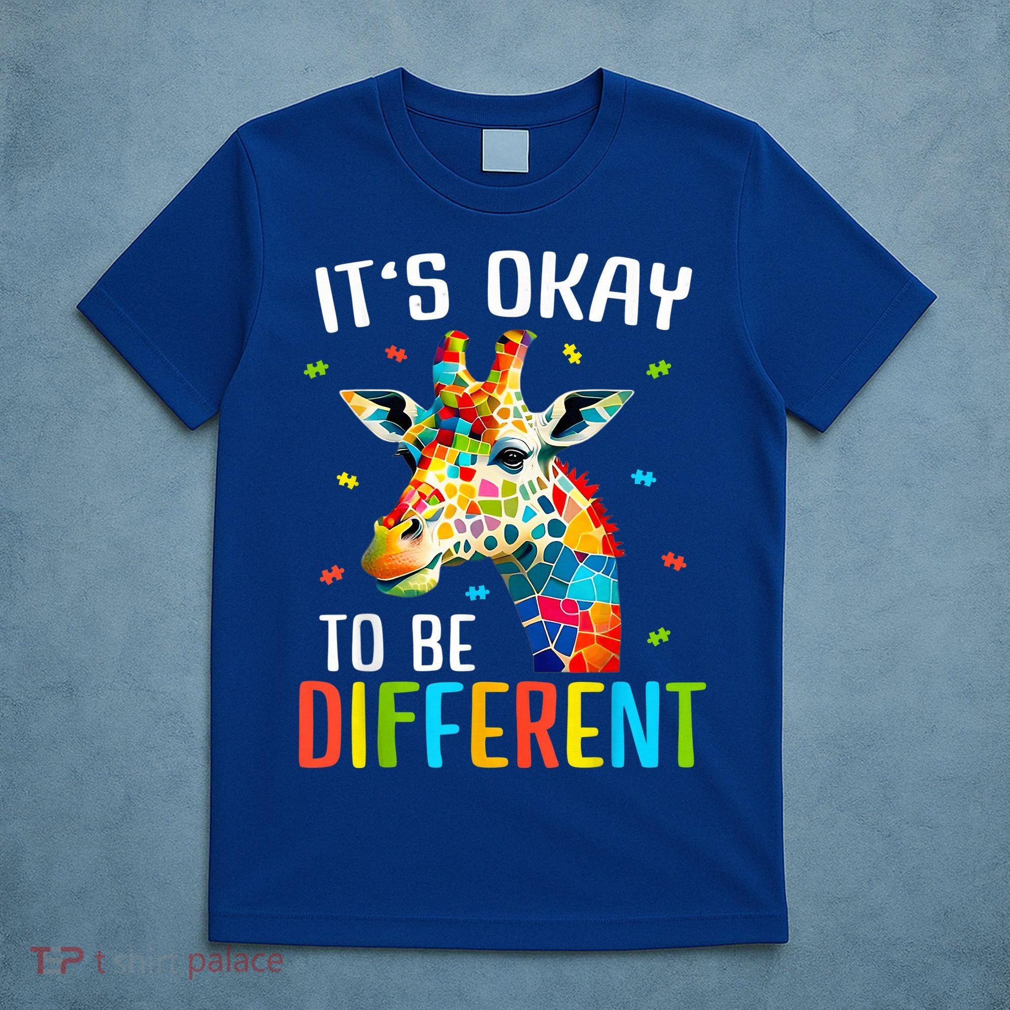 Giraffe Acceptance kid boy girl Its Ok To Be Different T-Shirt