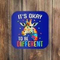 Giraffe Acceptance kid boy girl Its Ok To Be Different Coaster thumb 0
