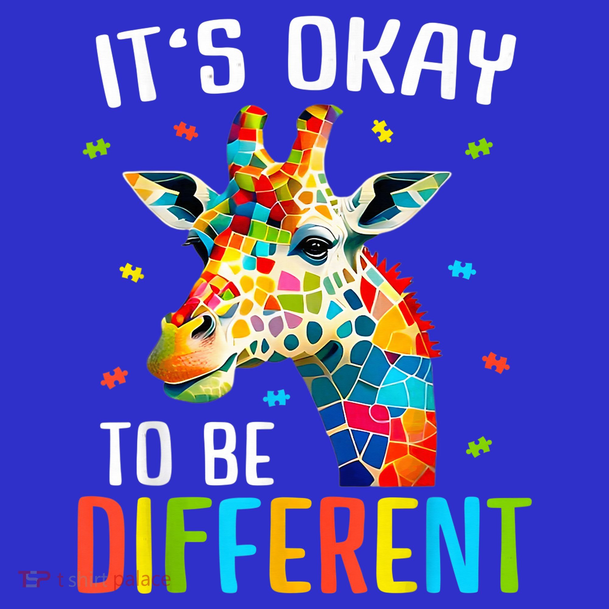 Giraffe Acceptance kid boy girl Its Ok To Be Different Baby Bodysuit