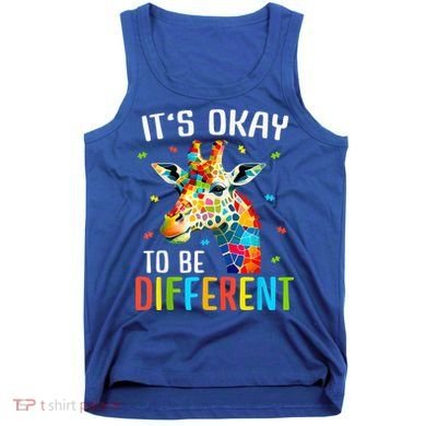 Giraffe Acceptance kid boy girl Its Ok To Be Different Tank Top