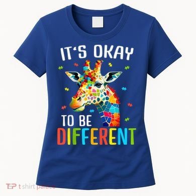 Giraffe Acceptance kid boy girl Its Ok To Be Different Women's T-Shirt