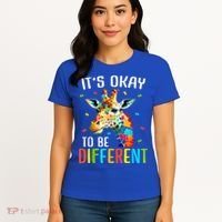 Giraffe Acceptance kid boy girl Its Ok To Be Different Women's T-Shirt thumb 4