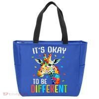Giraffe Acceptance kid boy girl Its Ok To Be Different Tote Bag thumb 0