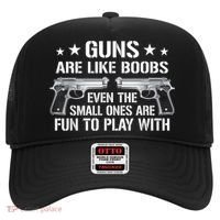 Guns Are Like Boobs Funny Gun Titties Joke Pistol Hat thumb 0