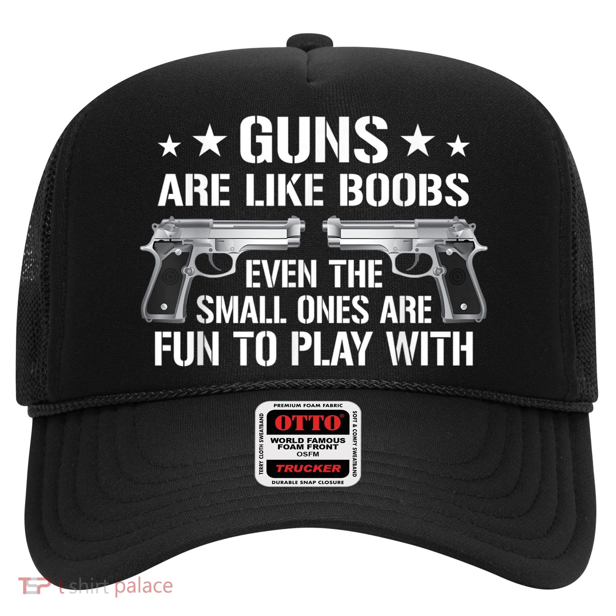 Guns Are Like Boobs Funny Gun Titties Joke Pistol Hat