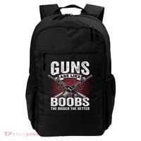 Guns Are Like Boobs Bigger Funny Gun Joke Backpack thumb 0