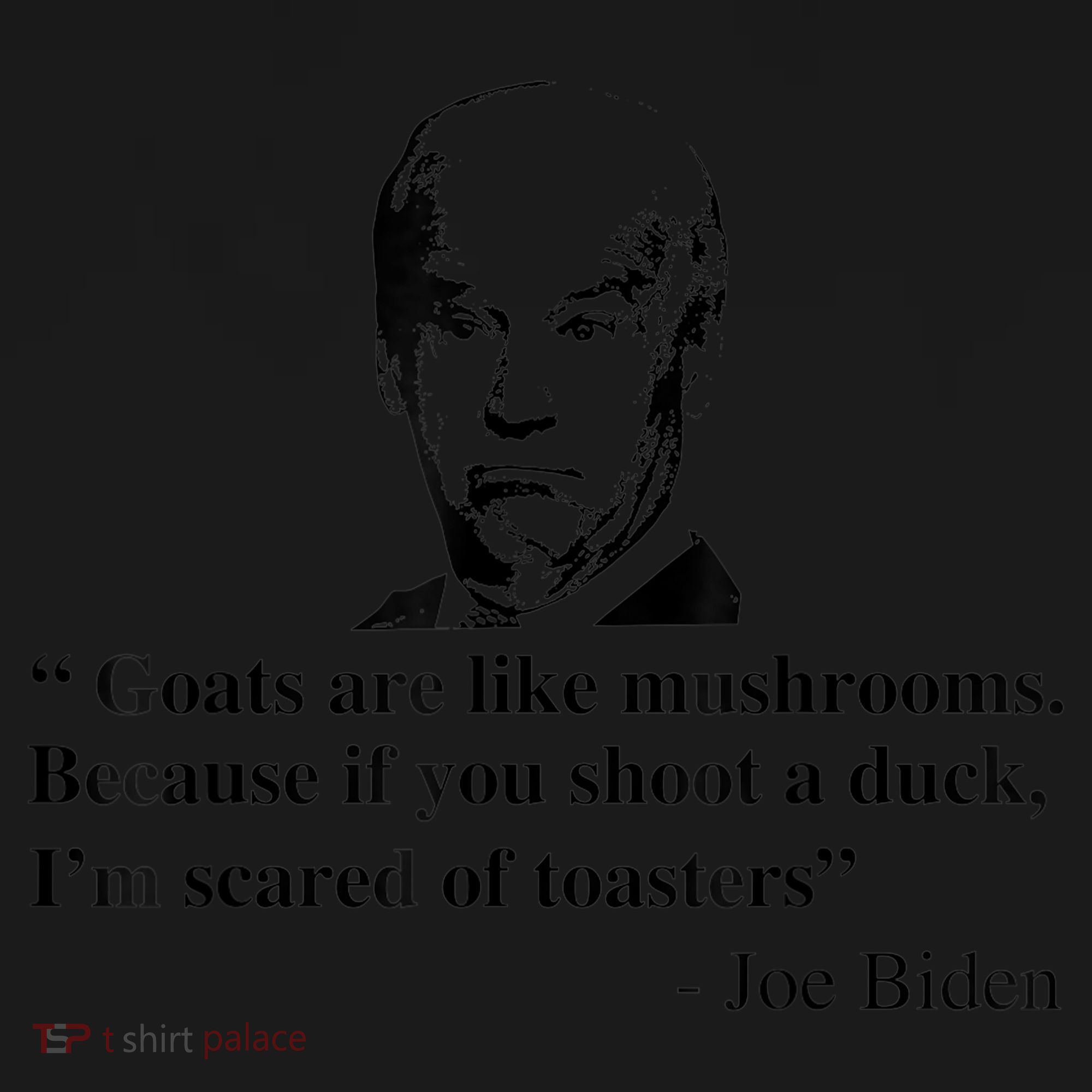 Goats Are Like Mushrooms Funny Joe Biden Quote Women's Tank Top