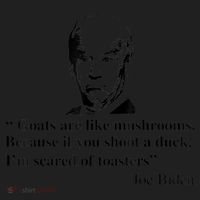 Goats Are Like Mushrooms Funny Joe Biden Quote Golf Towel thumb 3