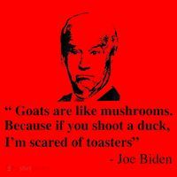 Goats Are Like Mushrooms Funny Joe Biden Quote Santa Hat thumb 1