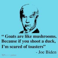Goats Are Like Mushrooms Funny Joe Biden Quote Long Sleeve Shirt thumb 2