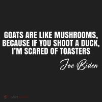 Goats Are Like Mushrooms Funny Joe Biden Quote Kids Plaid Pajama Set thumb 2