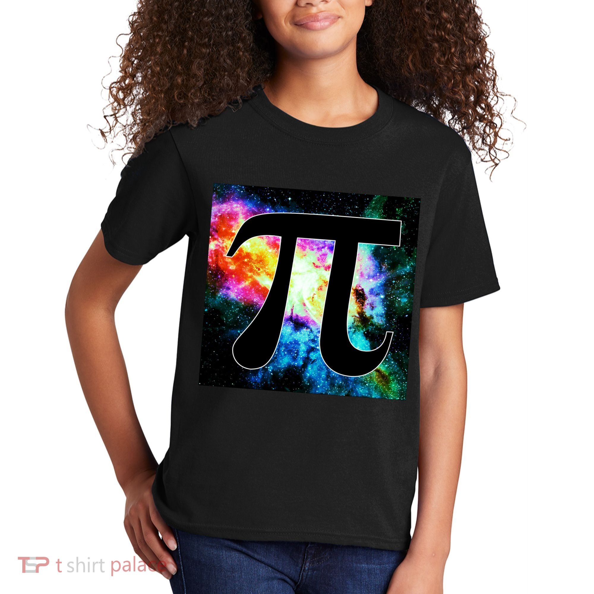 Galactic Pi Galaxy Infinity Kids T-Shirt