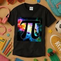 Galactic Pi Galaxy Infinity Kids T-Shirt thumb 3