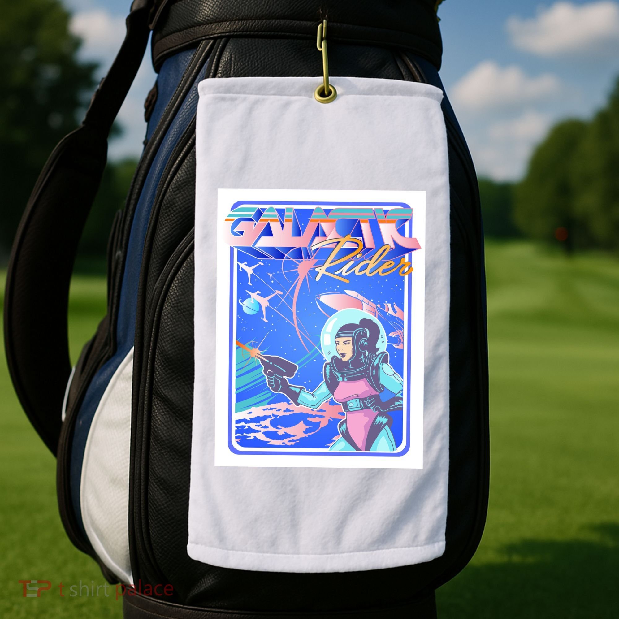 Galactic Rider Golf Towel