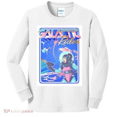 Galactic Rider Kids Long Sleeve Shirt