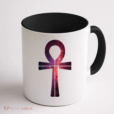 Galaxy Ankh Coffee Mug back