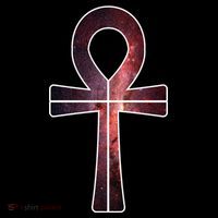 Galaxy Ankh Ornament thumb 1