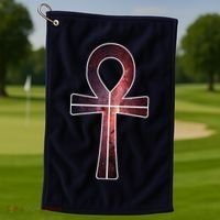 Galaxy Ankh Golf Towel thumb 1