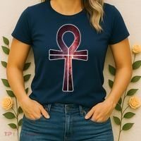 Galaxy Ankh Women's T-Shirt thumb 2