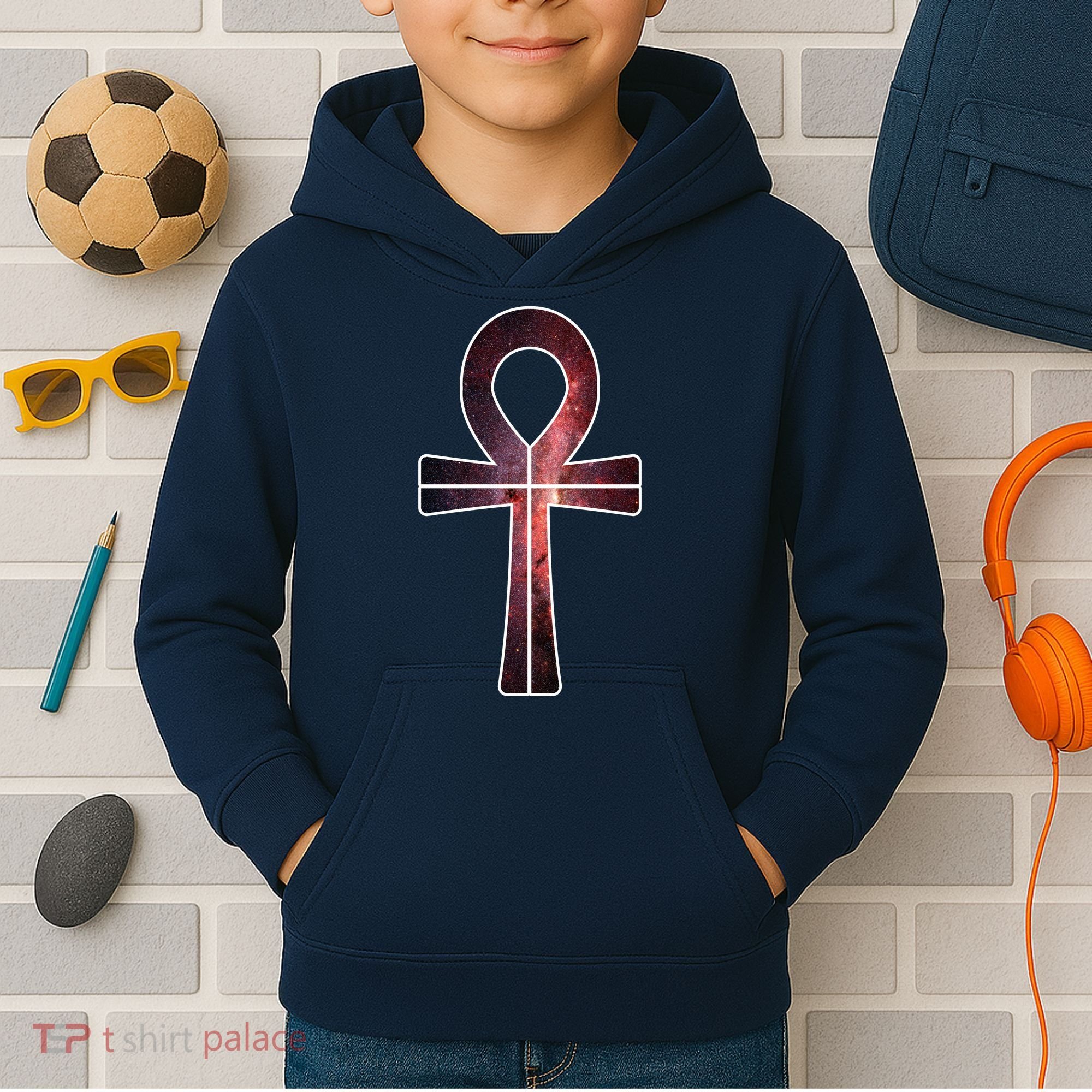 Galaxy Ankh Kids Hoodie