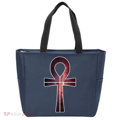Galaxy Ankh Tote Bag
