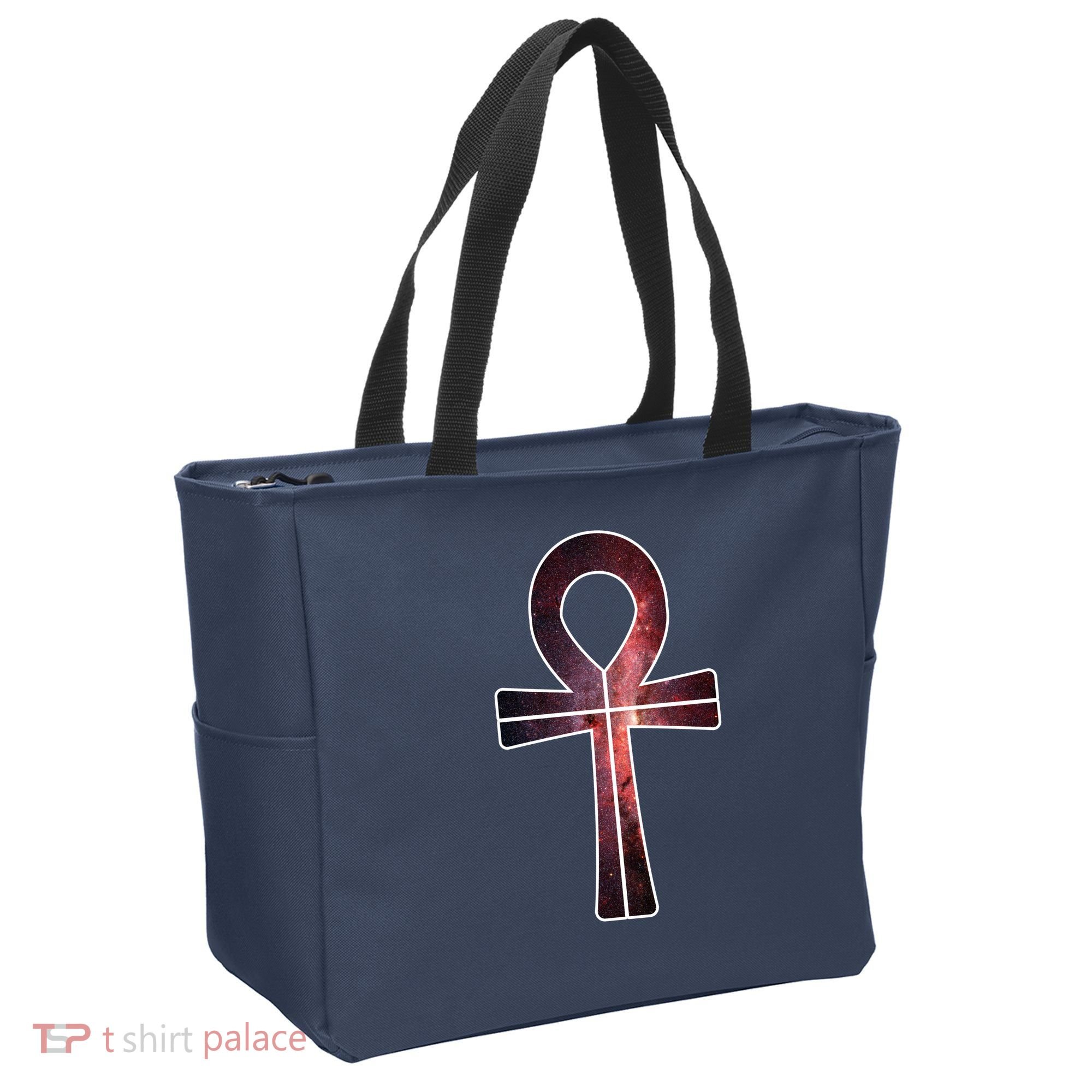 Galaxy Ankh Tote Bag