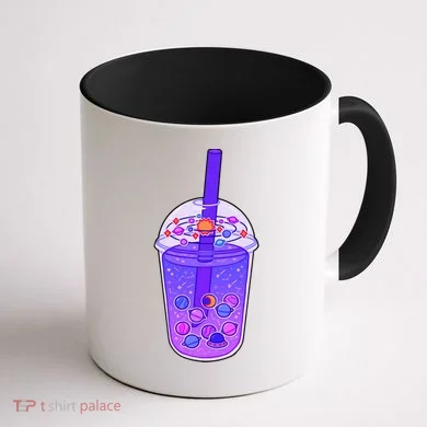 Galaxy Boba Coffee Mug back