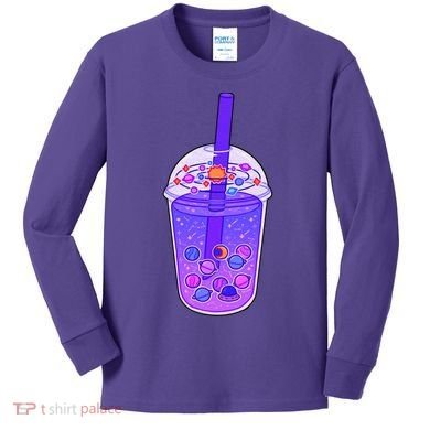 Galaxy Boba Kids Long Sleeve Shirt