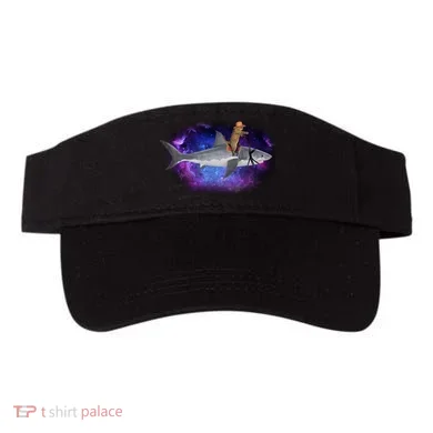 Galaxy Cat Riding Shark Visor