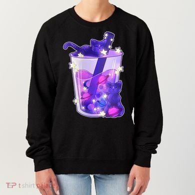 Galaxy Cats Boba Tea Women's Sweatshirt