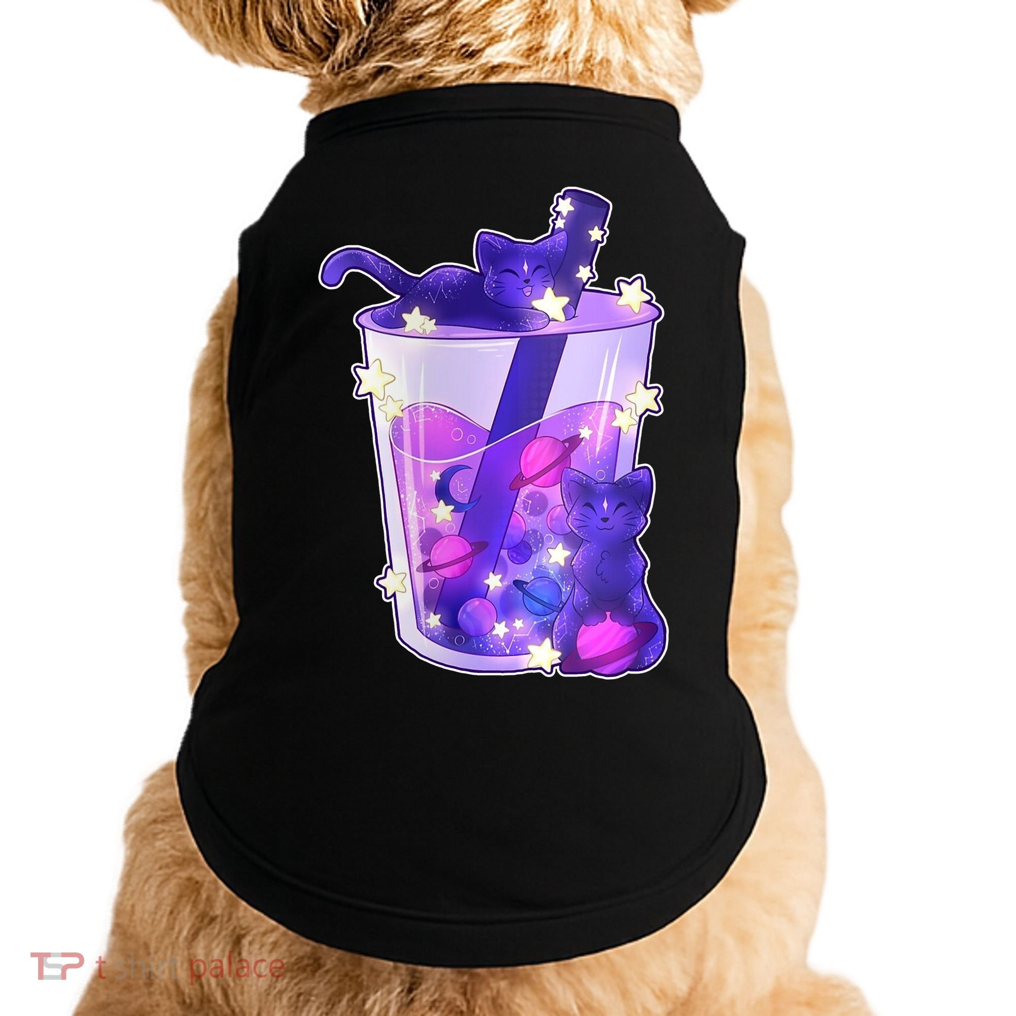 Galaxy Cats Boba Tea Doggie Tank