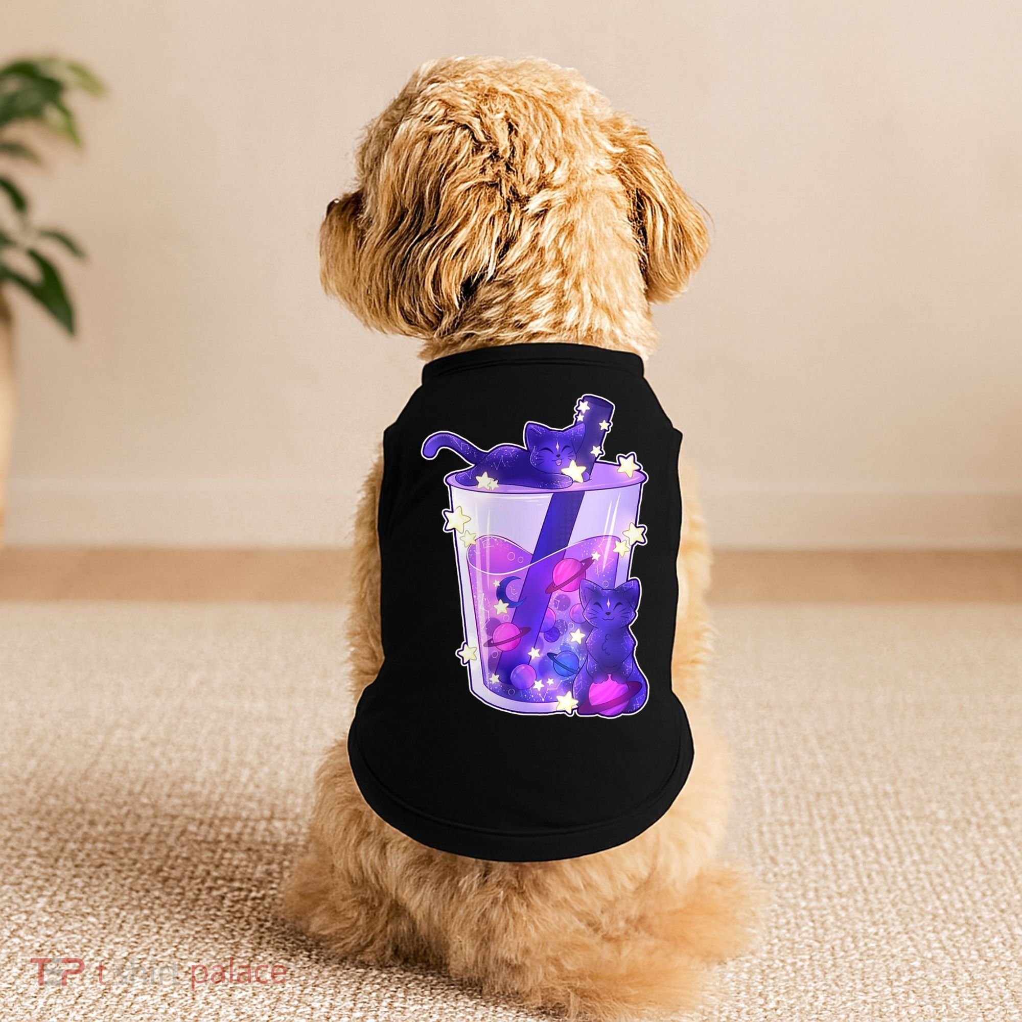 Galaxy Cats Boba Tea Doggie Tank